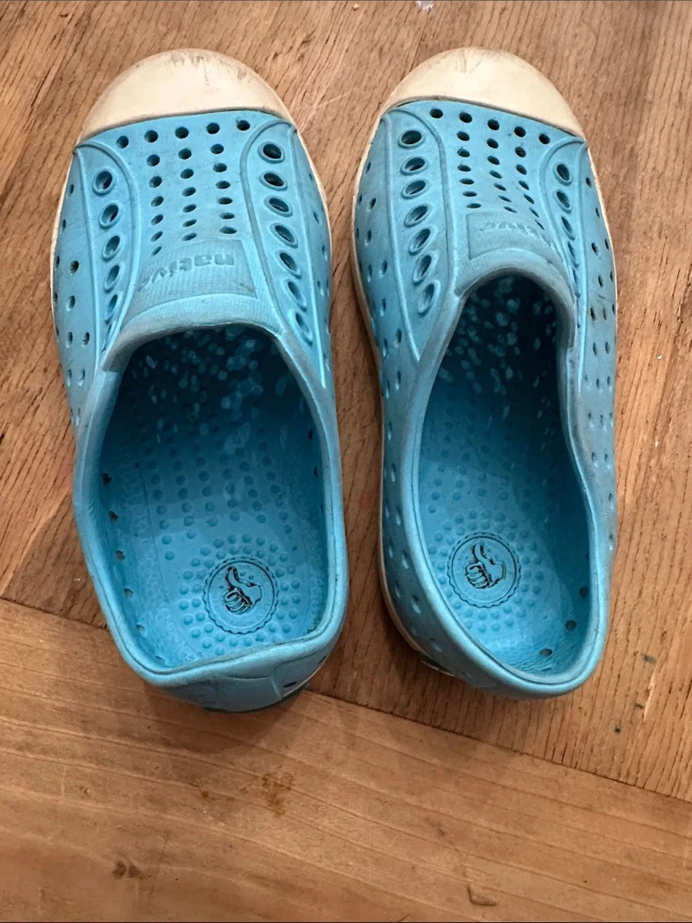 Native Kids Slip-On Water Shoes in Aqua Blue- C9